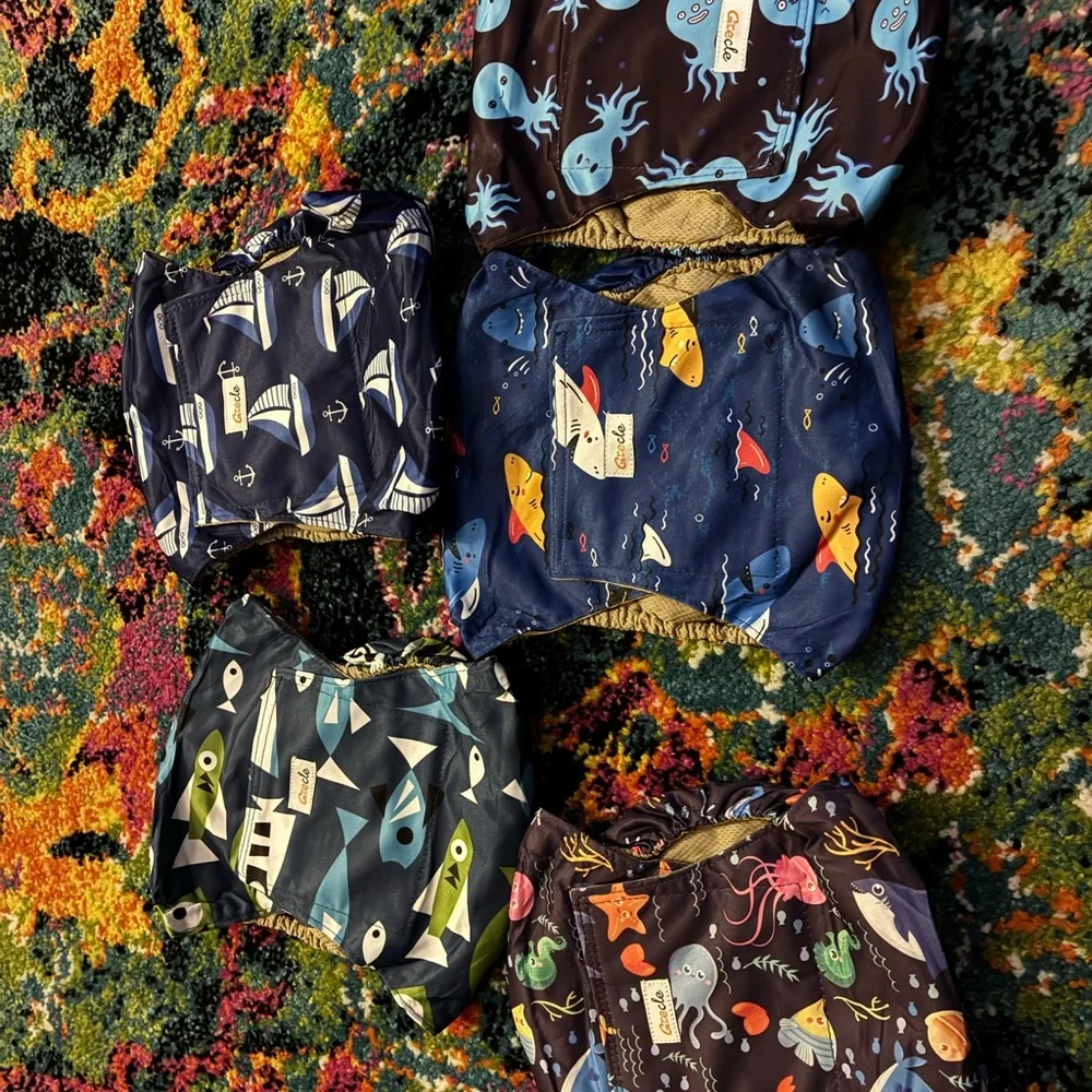 Nautical Fun doggy Diapers for trading your pup